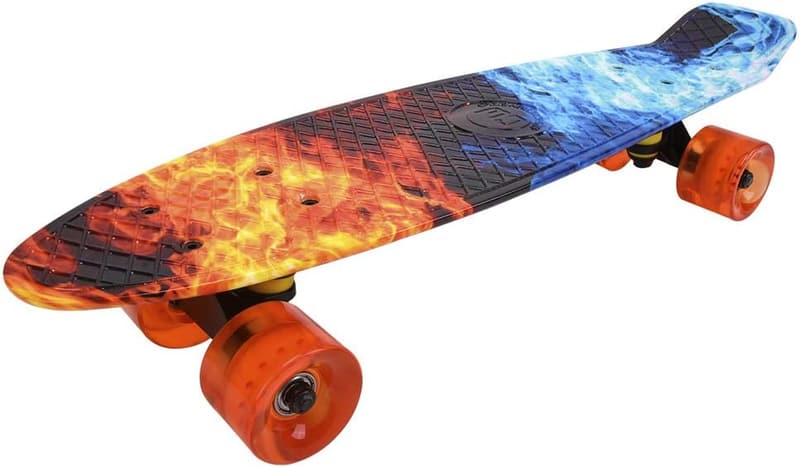 22-Inch Mini Cruiser Skateboard for Kids & Beginners
