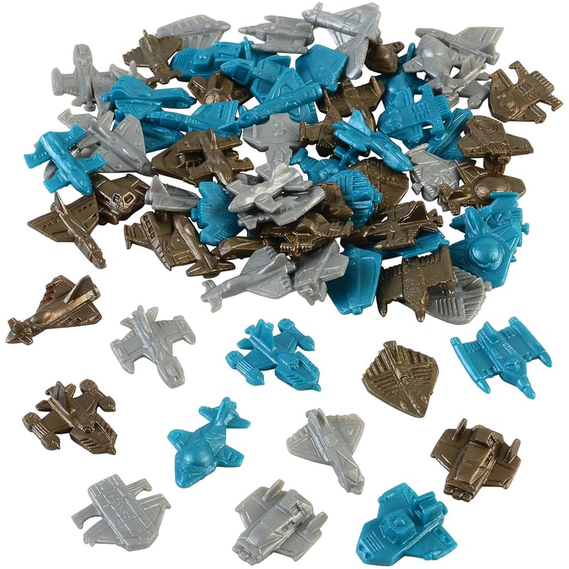 Assorted Color Mini Space Ship Cruisers (Lot of 72)