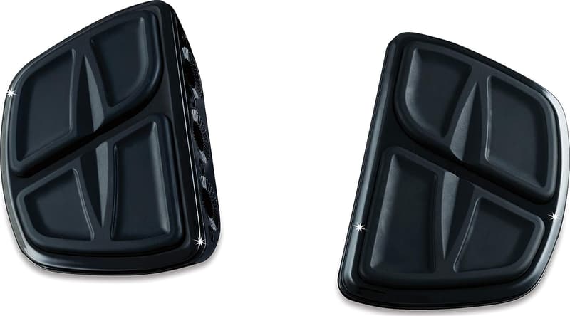 Kuryakyn Kinetic Mini Board Floorboards – Gloss Black, 1 Pair