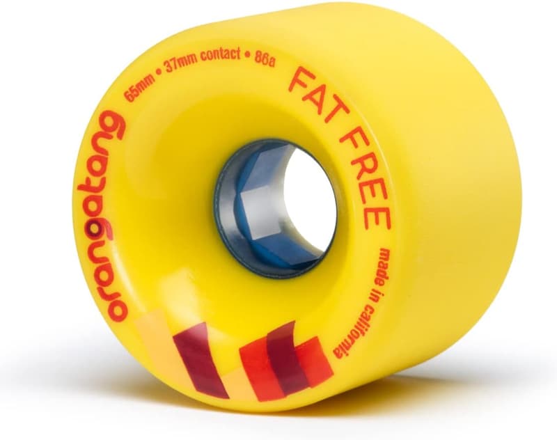 Orangatang Fat Free 65mm Freeride Longboard Wheels - Set of 4