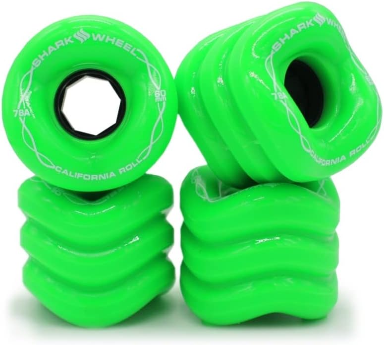 Shark Wheel 60mm Longboard Cruising Wheels - Set of 4