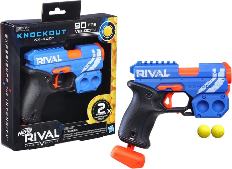 Nerf Rival Knockout Blaster with Round Storage & 90 FPS Velocity