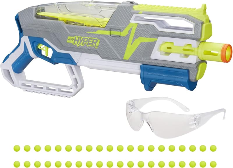 Nerf Hyper Siege-50 Pump-Action Blaster with 40 Rounds