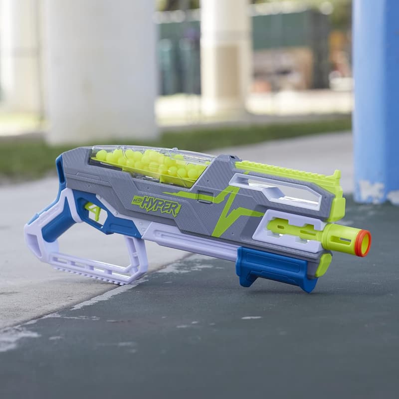 Nerf Hyper Siege-50 Pump-Action Blaster with 40 Rounds