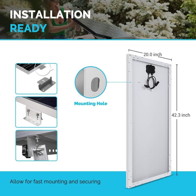 Renogy 200W Monocrystalline Solar Panel Kit for Off-Grid Use