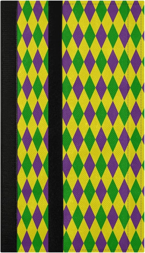Mardi Gras Refrigerator Door Handle Covers - 2pcs, Green/Purple/Yellow
