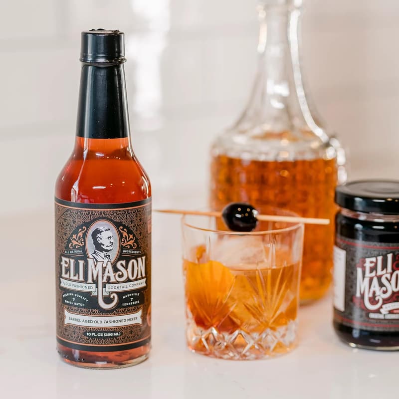 Barrel Aged Old Fashioned Cocktail Mixer - All-Natural Syrup, 10oz