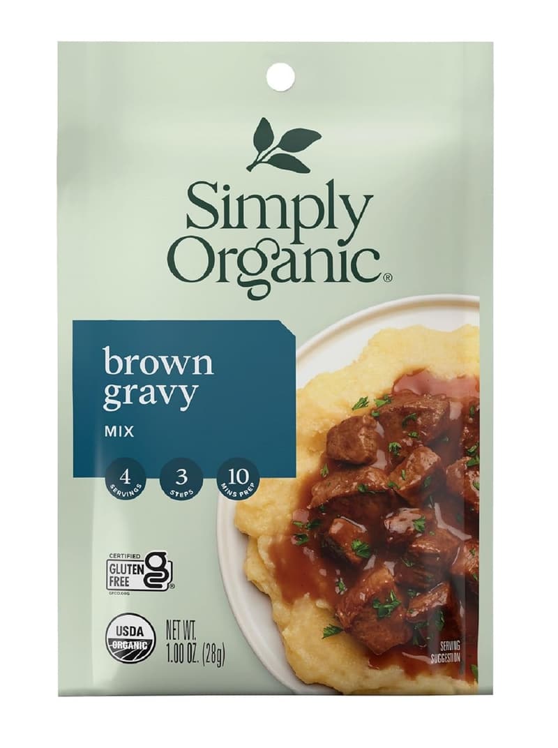 Organic Brown Gravy Seasoning Mix - 12 Pack, Beef & Mushroom