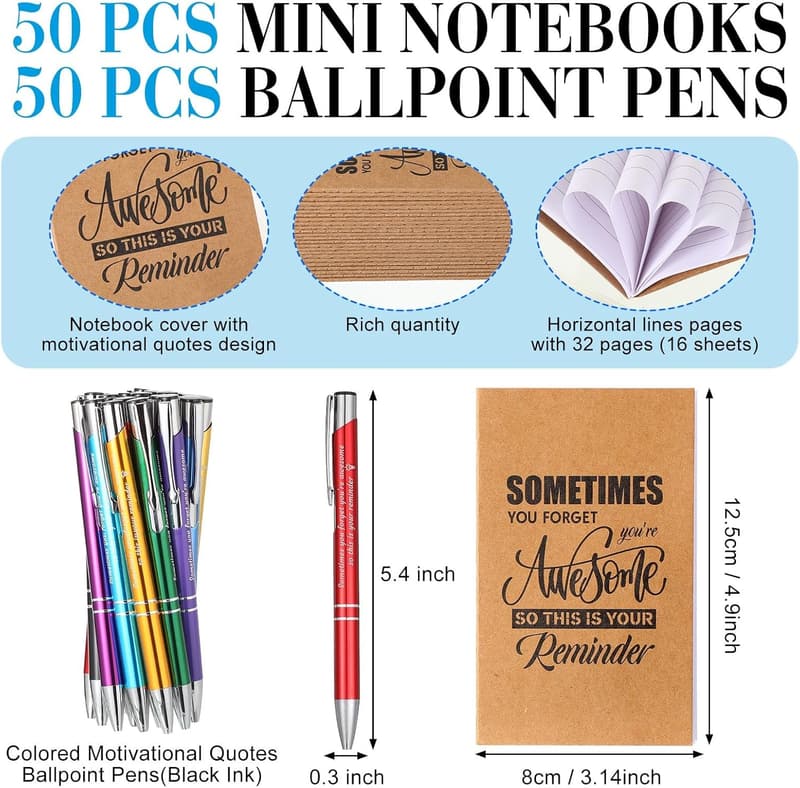 Teacher Appreciation Inspirational Notepad and Pen Set