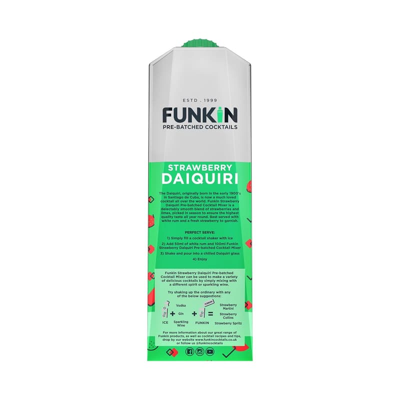 Premium Strawberry Daiquiri Mixer 1L | Small Batch, Vegan, Non-GMO
