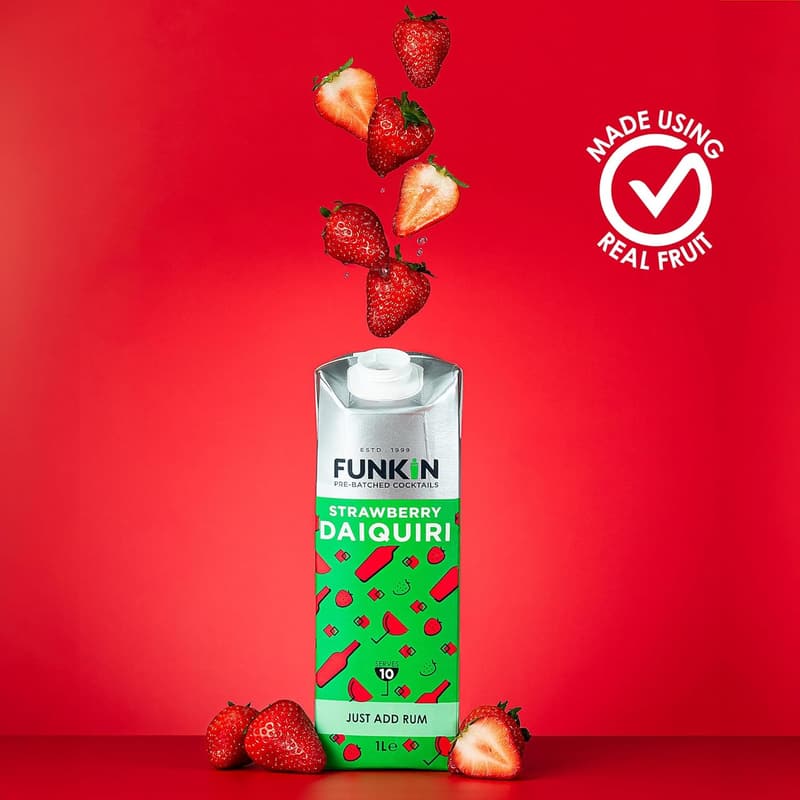 Premium Strawberry Daiquiri Mixer 1L | Small Batch, Vegan, Non-GMO