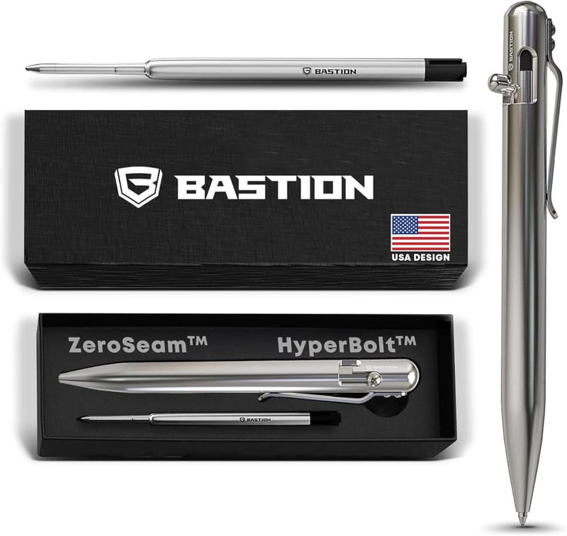 Luxury Bolt Action Pen - Durable Refillable Stainless Steel EDC