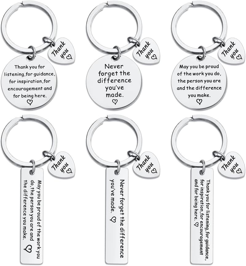 Thank You Keychain Set – Inspirational Gifts for Women