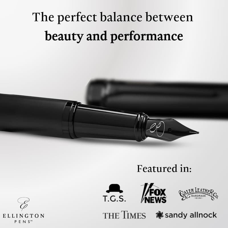 Luxury Fountain Pen Set with Refillable Converter & Ink Cartridges