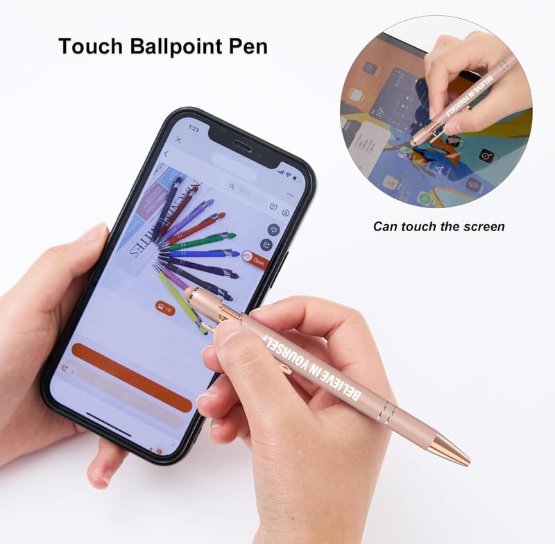 Inspirational Rose Gold Fine Point Pens - Set of 12