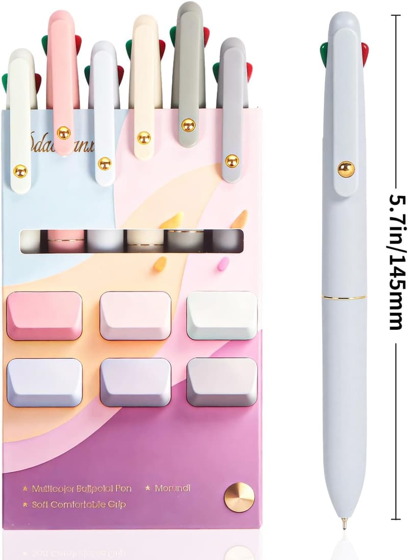 Multicolor 4-in-1 Ballpoint Pens for Teens - 12-Count Set