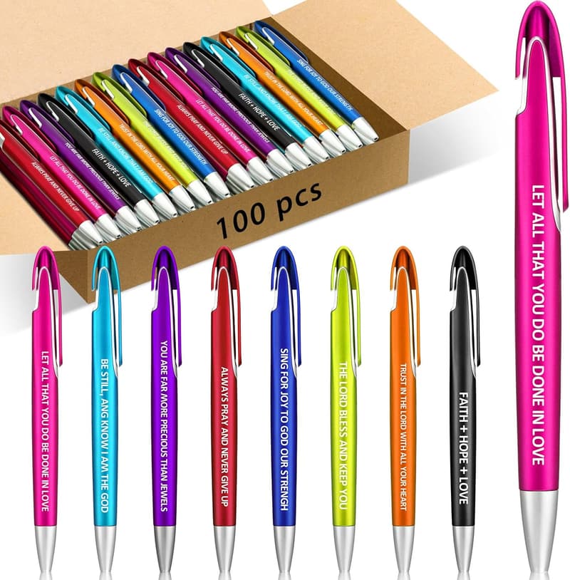 Bible Verse Ballpoint Pens - Inspirational Gifts for Graduates
