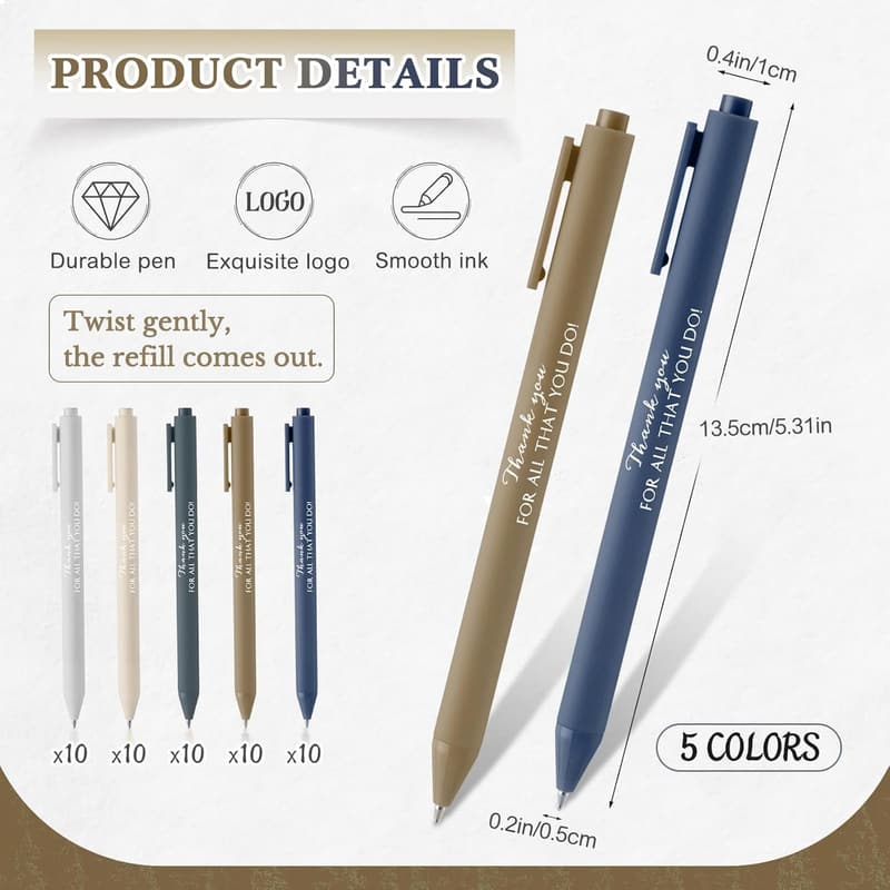 Employee Appreciation Notebook Set with Bamboo Pen - 50 Sets