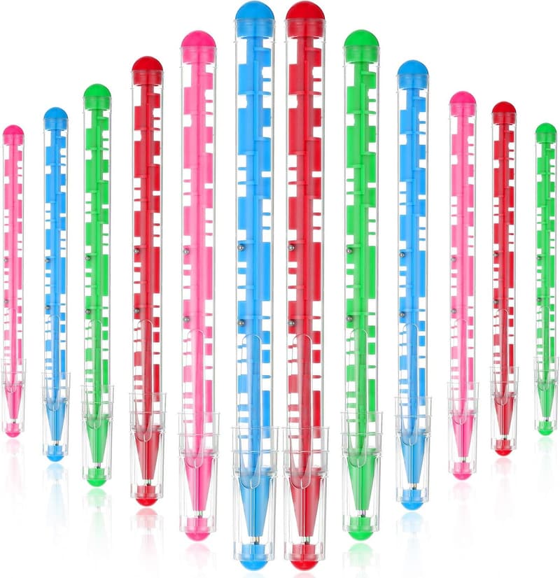 Maze Pen Puzzle Fidget Toy - 24 Pcs Set for Stress Relief