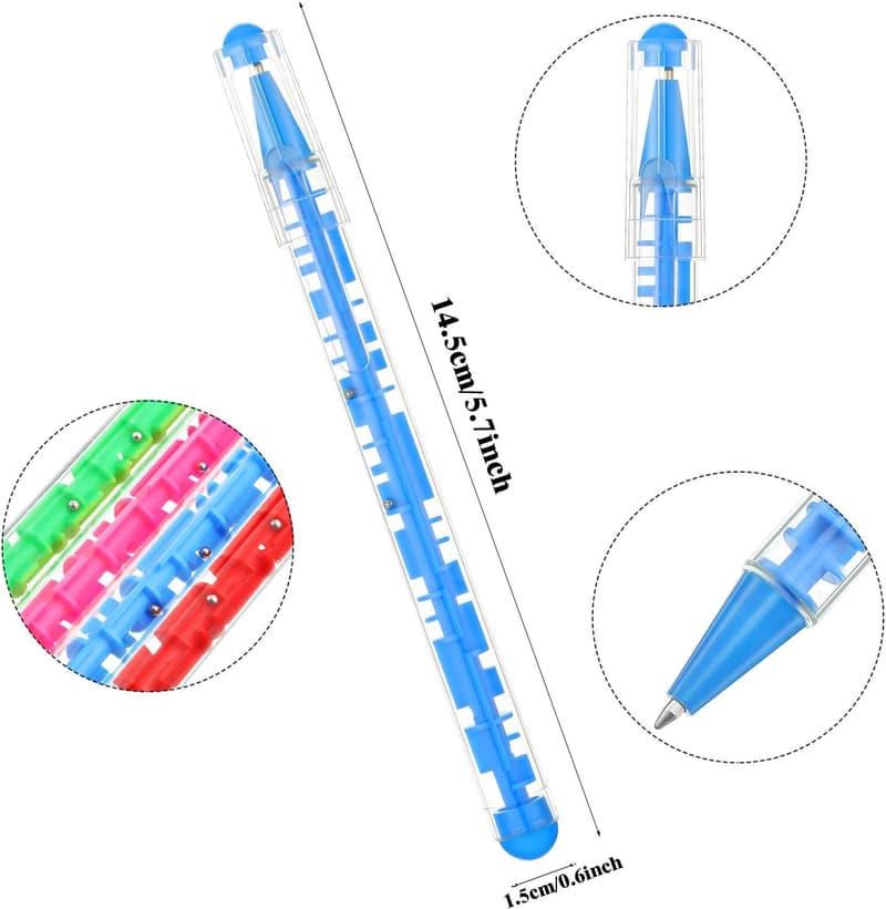 Maze Pen Puzzle Fidget Toy - 24 Pcs Set for Stress Relief