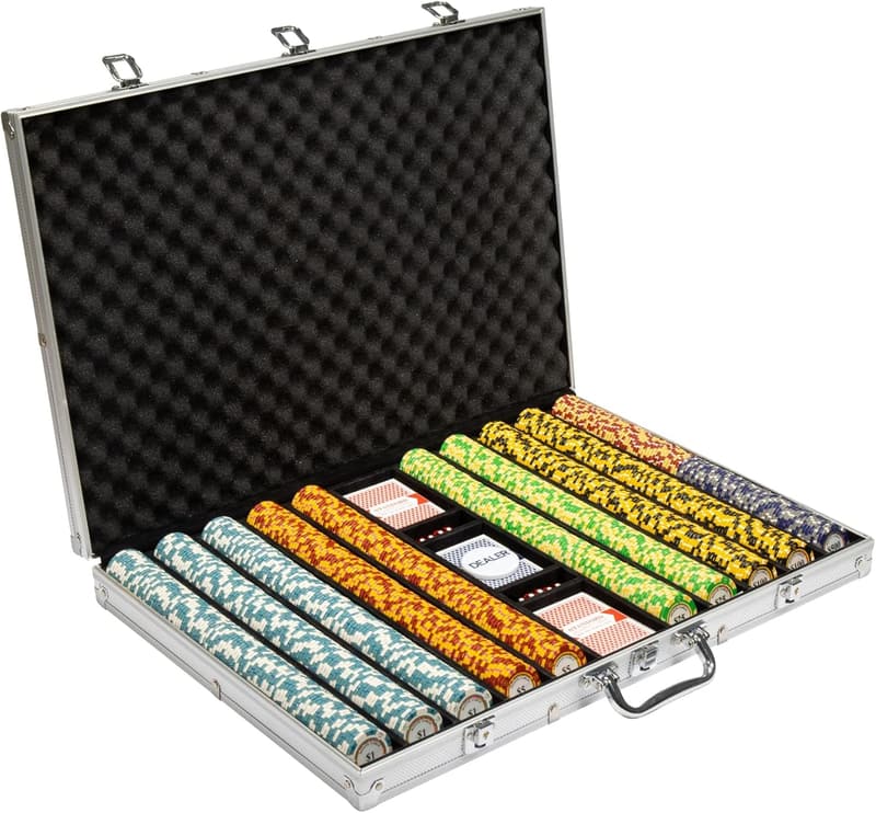 Monte Carlo 14G Poker Set with Chips, Cards & Case