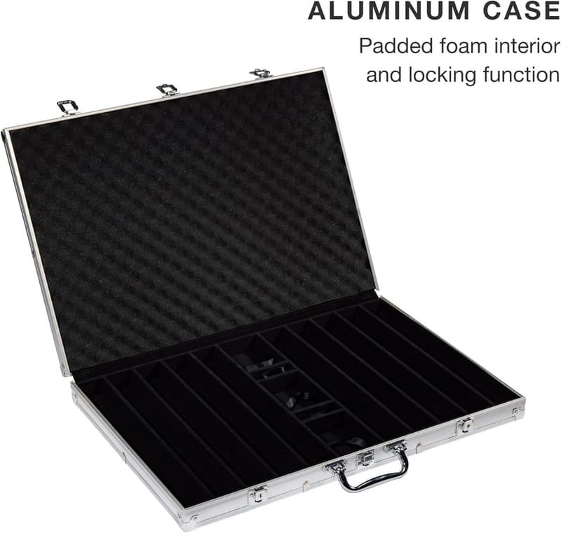 Monte Carlo 14G Poker Set with Chips, Cards & Case