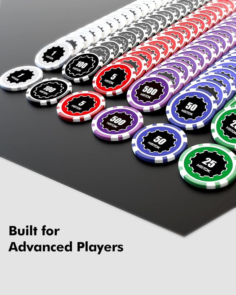 Casino Quality Poker Chip Set - 100pcs Waterproof for Game Night