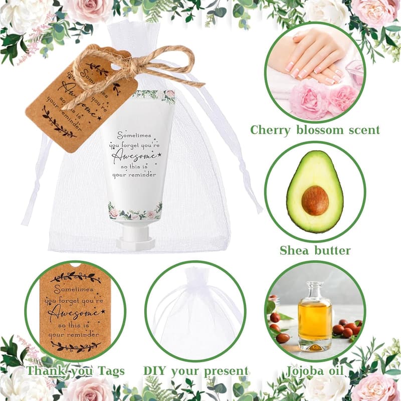 Employee Appreciation Travel Hand Cream Lotion Set – 48 Packs