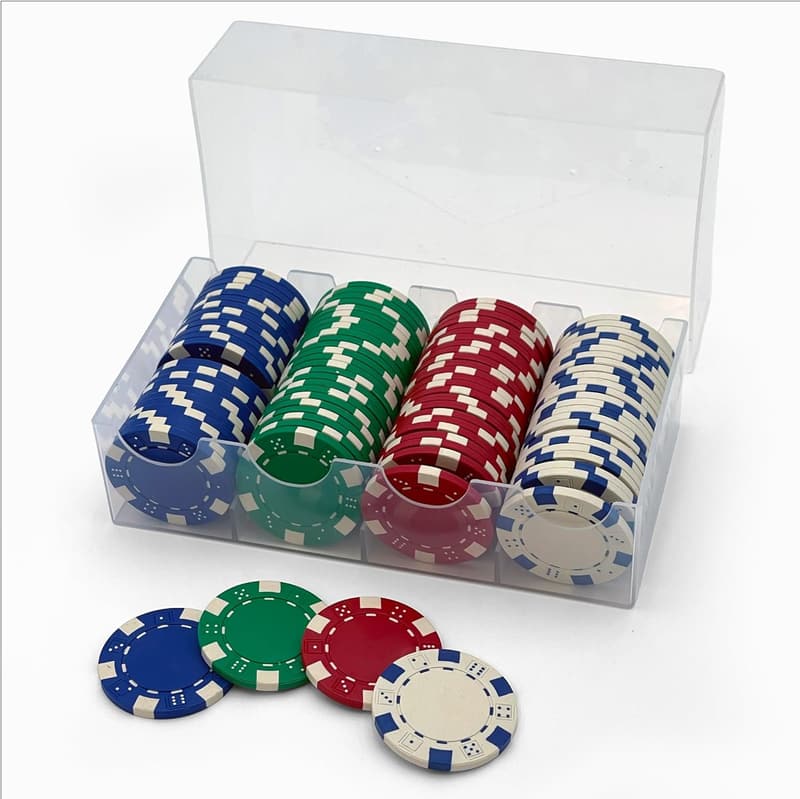 Poker Casino Dice Style Chips Set (100 Pieces)