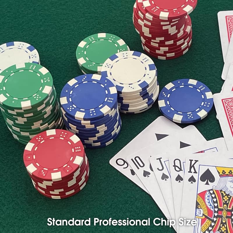 Poker Casino Dice Style Chips Set (100 Pieces)