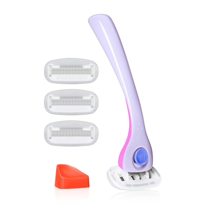 Women’s Shave Kit with 5-Blade Razor, 4 Refills & Holder