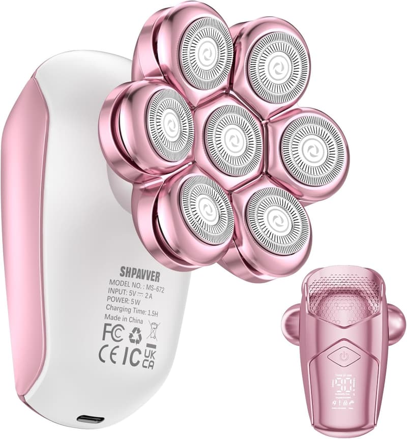 5-in-1 Rechargeable Women's Electric Razor - Waterproof Hair Remover
