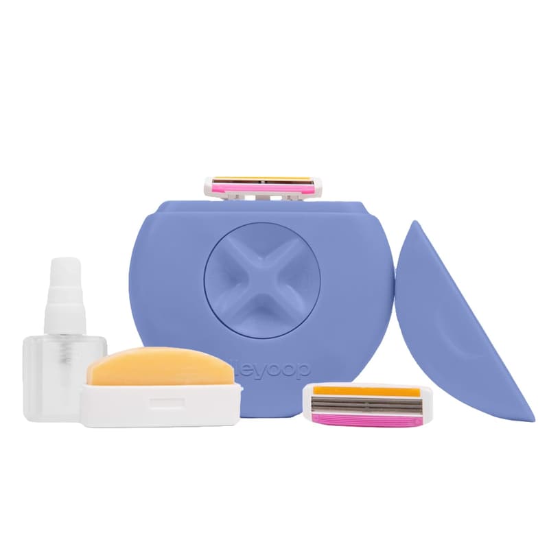 Women's Portable Travel Razors with Refillable Blades & Moisturizer