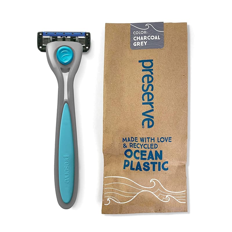 Eco-Friendly 5-Blade Razor System Made with Recycled Ocean Plastic