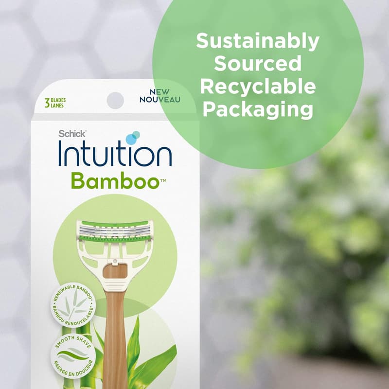 Women's Schick Intuition Bamboo Disposable Razors, 3ct