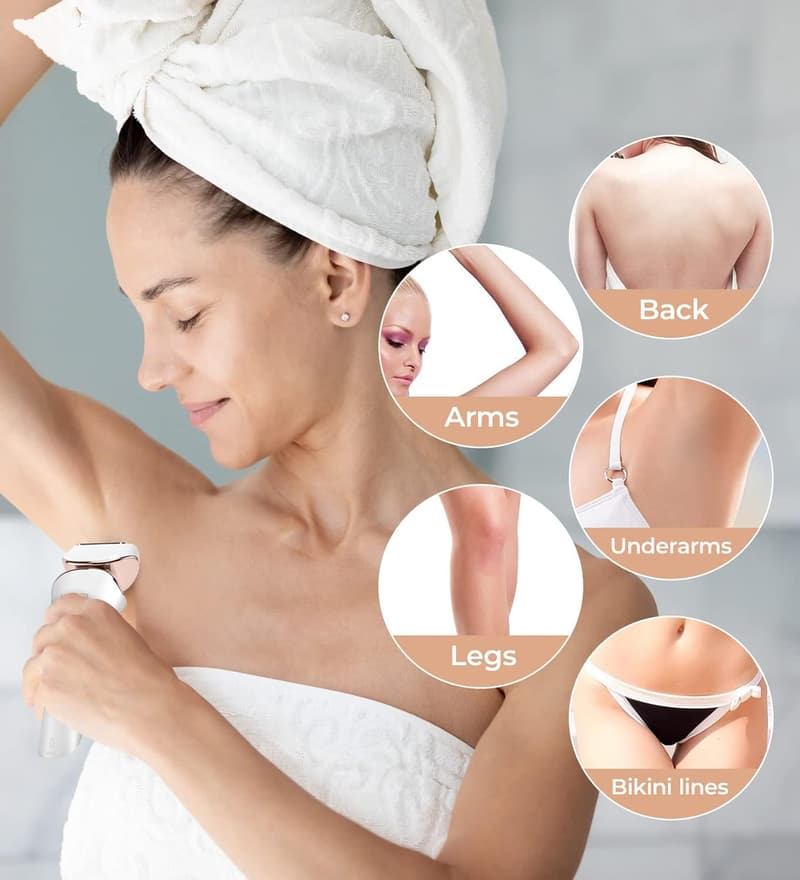Cordless Electric Shaver for Women - USB Rechargeable, Waterproof
