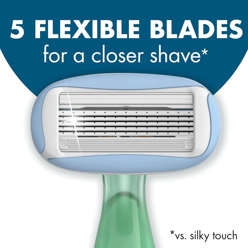 Women's Disposable Razors - Jasmine & Eucalyptus Scent, 4 Count