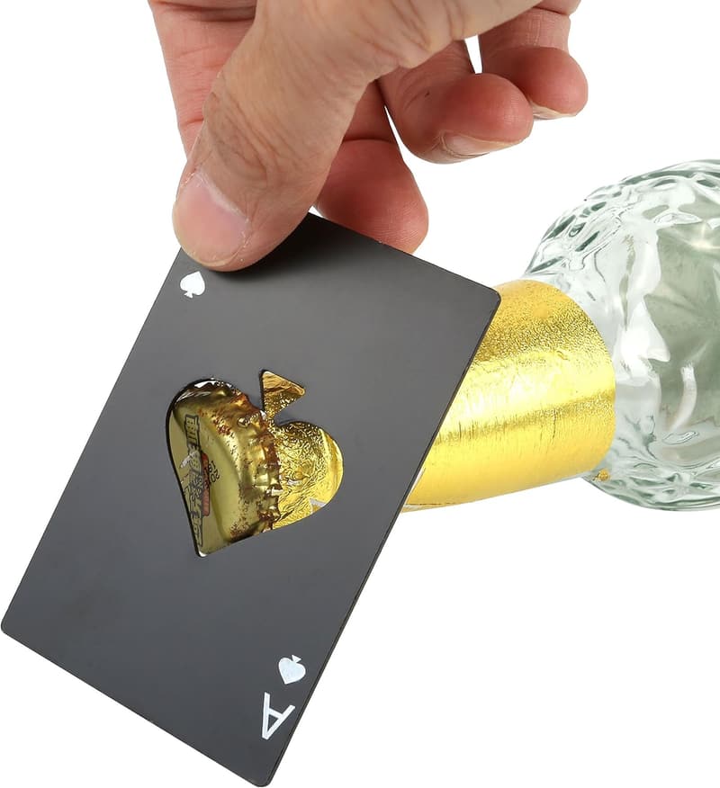 Wedding Party Stainless Steel Credit Card Bottle Openers - 5Pcs