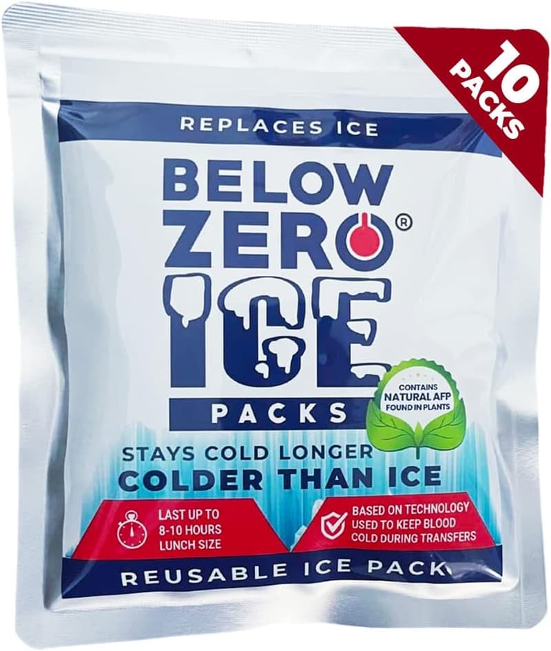 Long Lasting Prefilled Ice Packs for Camping & Lunch Bags