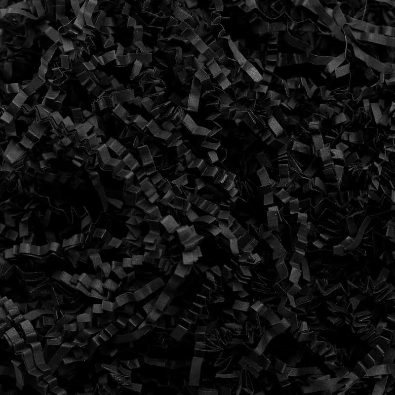 Black Crinkle Cut Paper Shred Filler for Gift Baskets