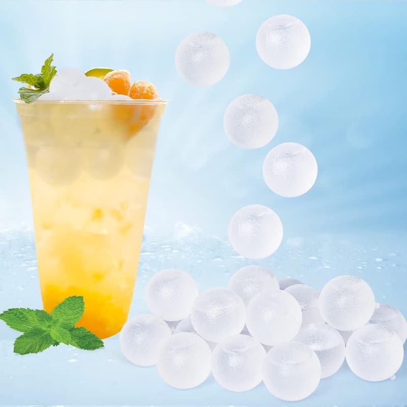 Reusable BPA-Free Plastic Ice Cubes - 100 Pack for Drinks