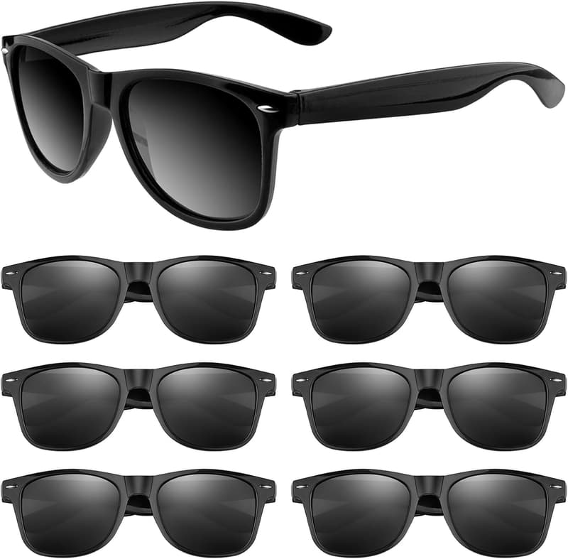 Bulk Black Sunglasses Pack for Summer Parties - 6/12/24/48 Count