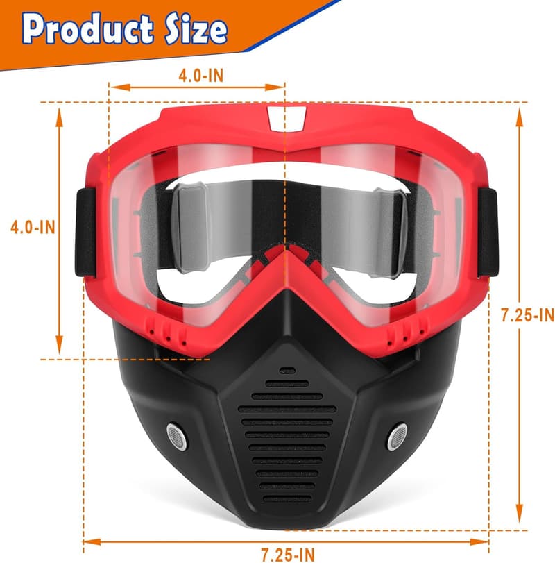 Tactical Mask & Goggles Set for Nerf Rival Blasters, 2-Pack