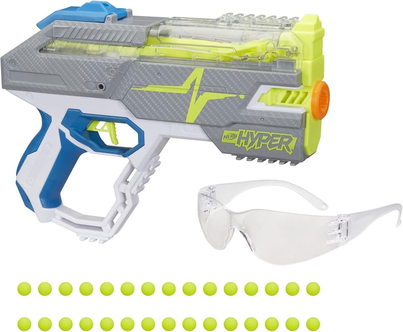 Nerf Hyper Rush-40 Pump-Action Blaster with 30 Rounds
