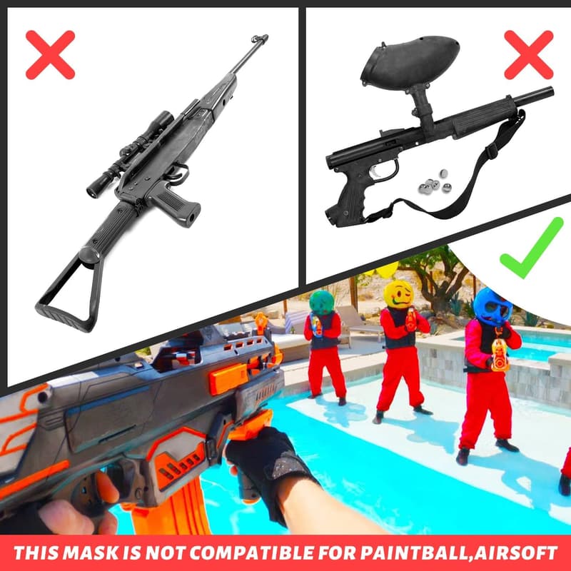 Nerf Elite Tactical Mask for Toy Gun Games