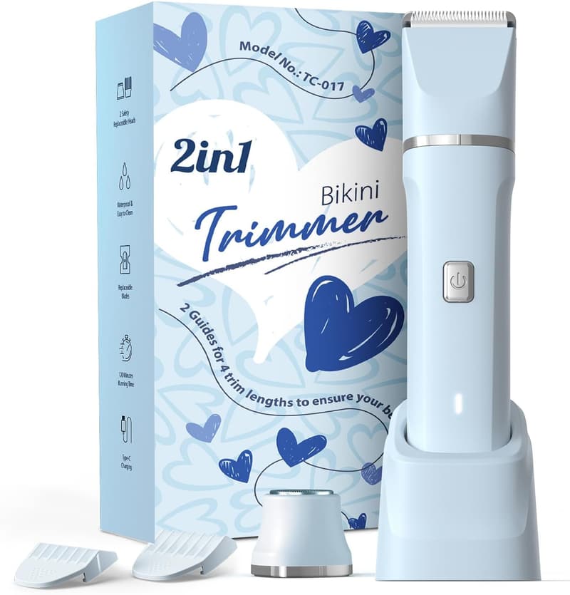Women's Electric Shaver - Wet & Dry Body Groomer, Blue