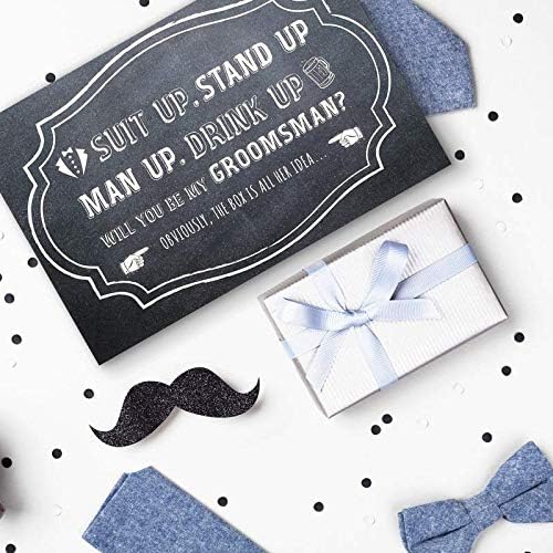 Groomsmen Proposal Box Set - Chalkboard Style (10 Pack)