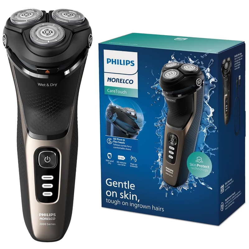 Philips Norelco 3600 Wet/Dry Electric Shaver - Ash Gold