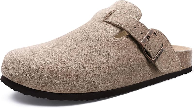 Comfortable Suede Clogs with Arch Support for Men & Women