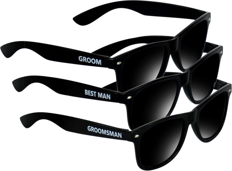 Groom's Wedding Sunglasses Set - 7pcs Groomsmen Gifts